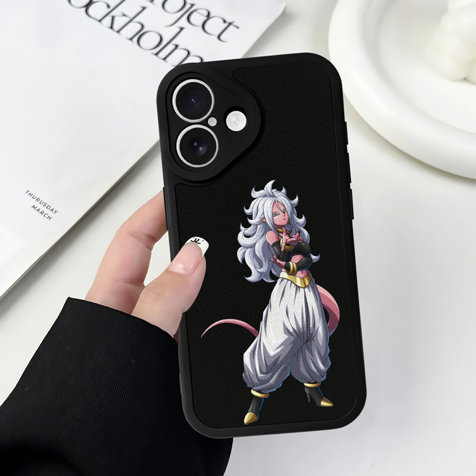 （画像用） ドラゴンボール DRAGON BALL 【iPhone 16シリーズ対応】シリコンスマホケース（レザー調） 材質：シリコン